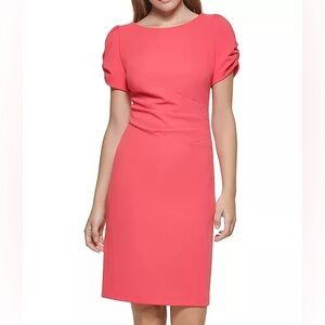 Karl Lagerfeld Scuba Ruched Dress